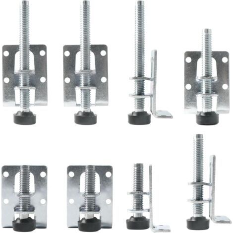 8 Pièces Pieds de Meuble Reglable, 55/80/105mm Pied de Nivellement, Pied Reglable en Hauteur pour Meubles, Tables, Canapé, Armoires, Établi (1/5)