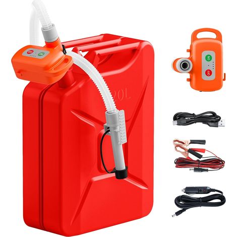 Électrique Pompe Transfert de Carburant Capteur D'arrêt Automatique 2.4 GPM Pompe à Liquide Portable pour Essence, Diesel, Huile, Eau, Moteur Sans Balais Intégré et Batterie Lithium-ion 2000 mAh (1/5)