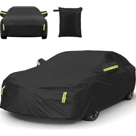 Bâche Voiture Housse . Voiture Complète Universelle . SUV Impermeable 480 x 175 x 150cm Noir housse de voiture exterieur protection contre la neige protection solaire protection UV . taille universell (1/4)