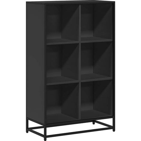 Maison Exclusive - Libreria Nera 65,5x33x107,5 cm in Legno Multistrato