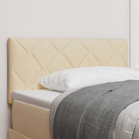 Kopfteil Creme 90 cm Stoff