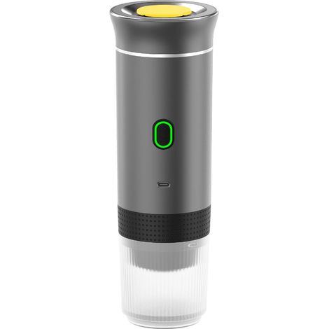 Machine à café portable pour voiture, maison, voyage, machine électrique sans fil 3 en 1, fonctionne avec capsules et sol, mini chauffage à froid de 15 bars avec tasse de 120 ml (1/5)