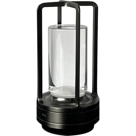 Lampe de chevet rechargeable avec télécommande RVB, style japonais, Ambientec Touch, 2600 mAh, noir perle - RWLampe de chevet (1/5)