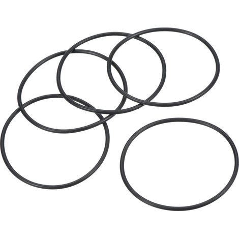 Joint Torique Nitrile Caoutchouc 54mm OD 50mm ID 2mm Largeur, 5 Pcs Métrique Scellage Joint pour Robinet Plomberie Automobile Réparation, Noire (1/5)