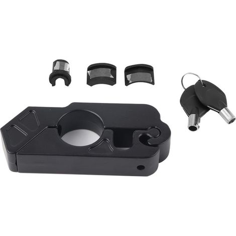 Locking universal of the lever of brake for handlebar of motorcycle aluminum alloy CNC, safety of the vehicle (black) (1/5)