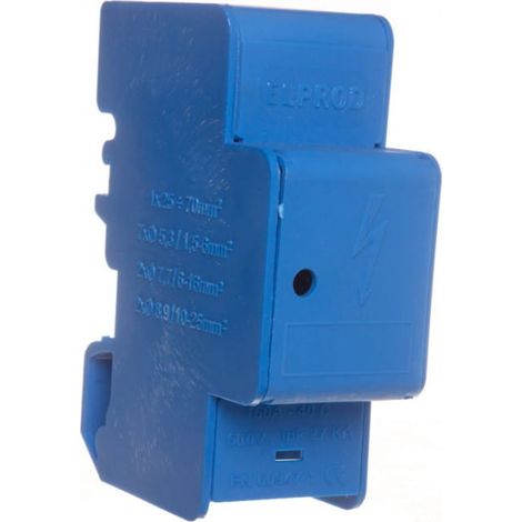 Blocco di distribuzione modulare unipolare 160A blu LBR160A/13n 84321003