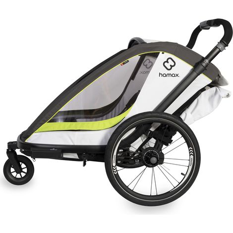 Remorque Vélo Enfant Une Place - Transport Sûr Et Confortable - Hamax