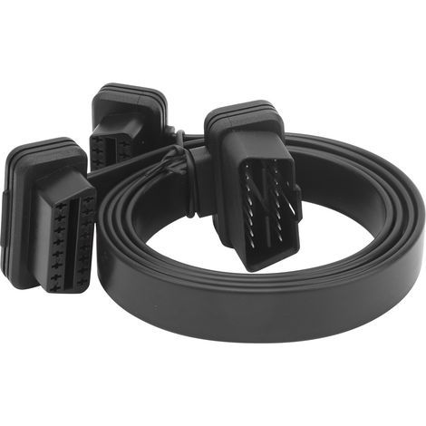 Câble Extension OBD 16 Broches Connecteur Outil Diagnostic Mâle vers Double Femelle Coude Adaptateur 50cm (1/5)
