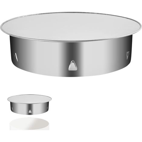 Couvercle de Trou de Cheminée - 1 Pièce - Acier Inoxydable - Étanchéité Haute Température - Pour Conduits de Fumée et Poêles - Ø200 mm (1/5)
