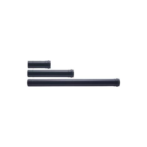 TUBO PER STUFE A PELLET PLUS LIGHT NERO OPACO NORMALE  ø cm.12x25, mm.0,7    SAVE