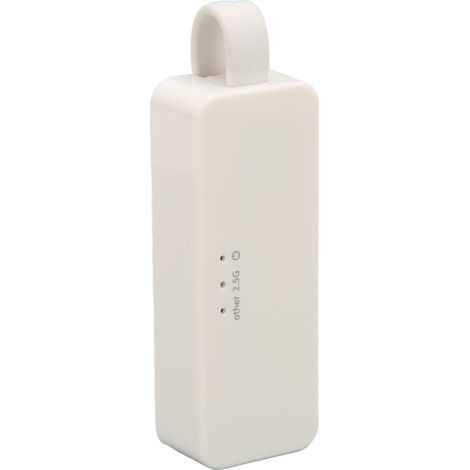 Adaptateur USB vers RJ45 2500M Ultra-Rapide, Plug & Play, Compatible Universel pour PC Portable, Tablette et Smartphone, Type C, Blanc (1/5)