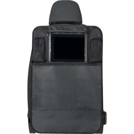 Auto-Organizer Kenny, Rückenlehnenschutz mit Tablet-Halterung 70x46 cm schwarz (1/5)