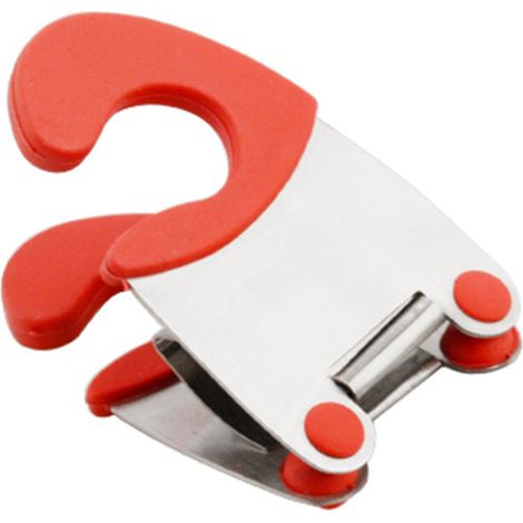 1 support de casserole latéral, en acier inoxydable 430, pince anti-brûlure, crochet double fonction, pour poêles et casseroles (1/5)