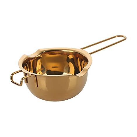 Casserole au bain-marie 400 ml, en acier inoxydable 18/10, avec 2 becs, bol de fusion pour chocolat et sauces (1/5)