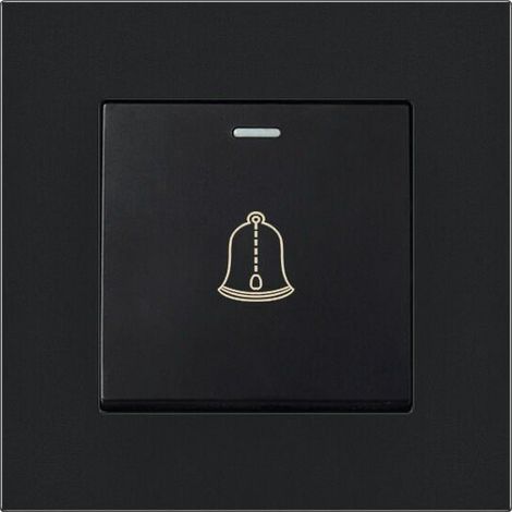 Bouton de sonnette extérieur 220-250V – Interrupteur à panneau en verre trempé – Étanche – 86 x 86 mm pour installation facile (1/5)