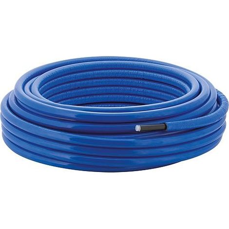 Tuyau Mepla ML d26 longueur 25 m - préinsonorisé en rond 10 mm bleu