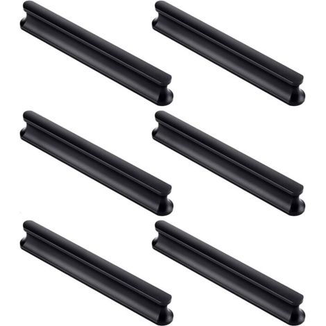 Set di 6 maniglie per ante di mobili da cucina, lunghe 120 mm (foro centrale 96 mm), maniglie per cassetti da cucina, maniglie per ante di mobili, maniglie per ante di credenze (1/4)