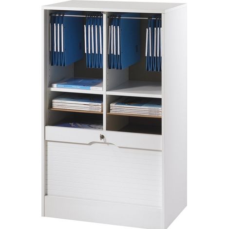 Classeur à rideau large blanc Office 108cm (1/5)