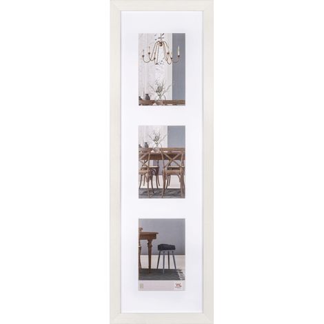 Walther Fiorito cornice foto bianca in legno 20x65 cm