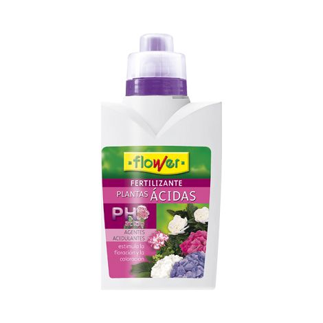 FLOWER Fertilizante Líquido PLANTAS ÁCIDAS, 500 ml (1/4)