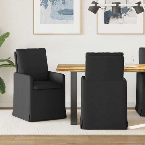 Esszimmerstühle 2 pcs Schwarz 57 x 67 x 98 cm Stoff (1/5)