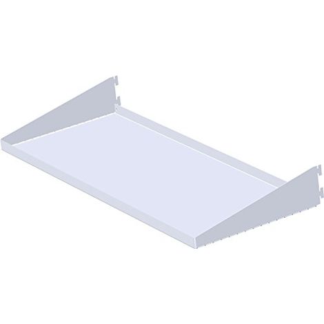 Ripiani multiuso, reversibili, con reggimensole integrate - bianco - 2 pz. (1/4)