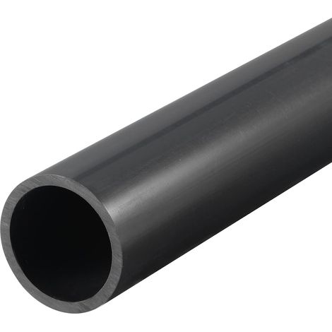 Tube PVC Rigide Noir 27mm ID 32mm OD 50cm Tuyau PVC Résistant aux Chocs pour Conduites d'Eau, Artisanat, Décoration et Gaines de Câbles (1/5)