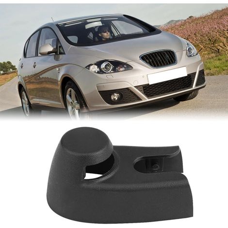 Capuchon de couverture de bras d'essuie-glace de pare-brise arrière automatique de voiture pour Seat Altea 5P Ibiza 6L 6J Leon 1P Toledo (1/5)