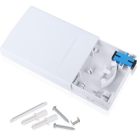 Optical Fiber Terminal Junction Box 2 Port Fiber Board Desktop Box For FTTH, SC/UPC Fiber Connector (1/5)