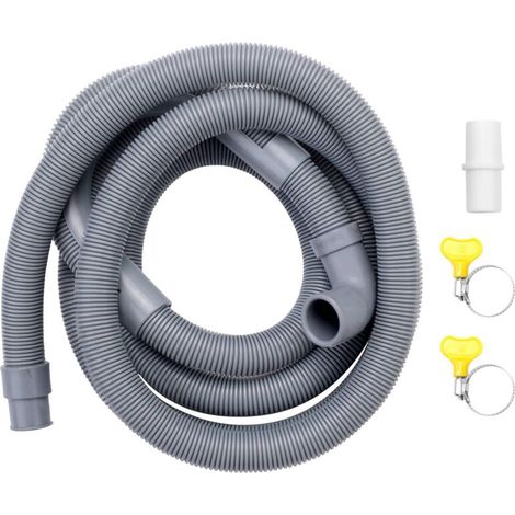 Tuyau d'évacuation pour lave-linge, lave-vaisselle et sèche-linge (rallonge de 2,5 m)-AquaForge (1/5)
