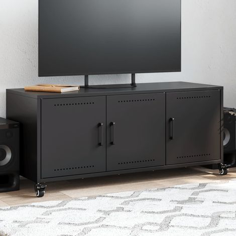 Mueble para TV acero negro 100,5x39x43,5 cm vidaXL (1/5)