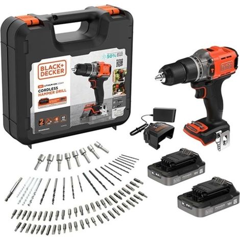 Akku-Bohrschrauber Black & Decker bcd383d2xk-qw 2 Akkus 2Ah