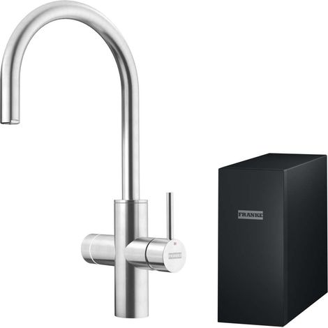 Franke Mythos - Mélangeur d'évier avec filtre, acier inoxydable 160.0708.955 (1/3)