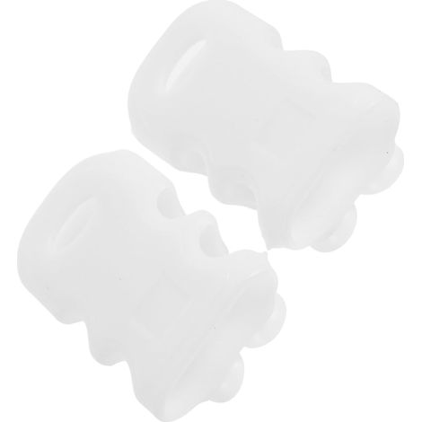Lot de 2 supports de pommeau de douche, ventouses en silicone, amovibles, blancs, pour pommeau de douche et douchette à main (1/5)