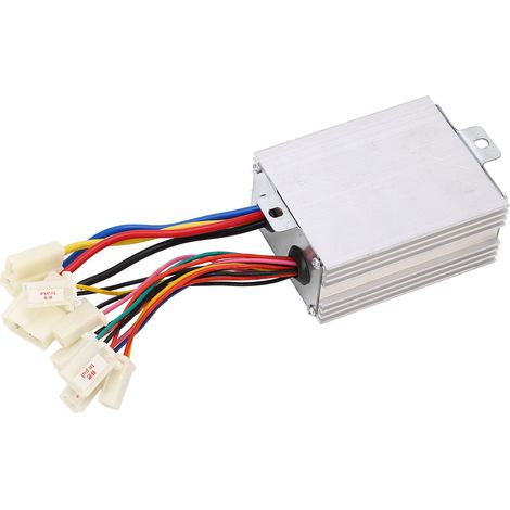 Contrôleur de moteur à balais 24 V 500 W pour vélo électrique, boîtier de commande de vitesse en aluminium à protections multiples, adapté aux tricycles électriques. (1/5)
