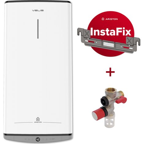 Chauffe-eau Eléctrique Extra Plat Mural - ARISTON VELIS DUNE 80L + Kit d'installation (1/5)