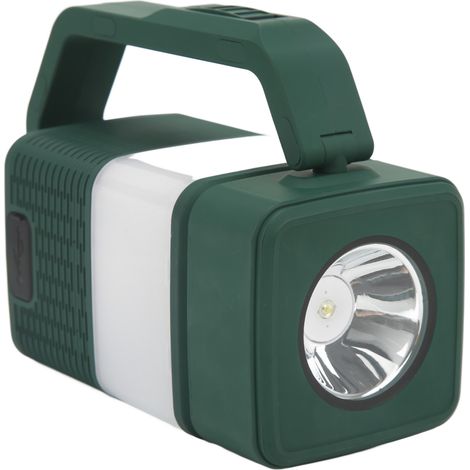 Wiederaufladbare Laterne mit integriertem Bluetooth-Lautsprecher, Campinglampe für Notfälle in der Nacht, grün (1/5)