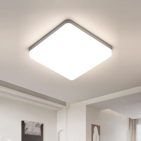 Plafonnier LED carré 36W 4050lm – Lumière blanche froide 4500K – Design ultra-mince 4cm – Résistant à la poussière et aux insectes (1/5)