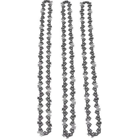 Chaîne de tronçonneuse. 3 pièces. partie universelle. pas de 3/8 pouces. 1.3mm. épaisseur de dent de guidage central pour artisan 16 pouces 56DL (1/5)