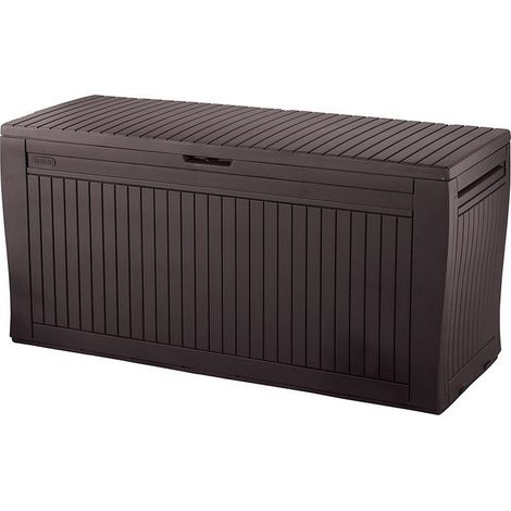 1PZ BAULE PORTA ATTREZZI DA GIARDINO COMFY cm. 116,7x44,7x57 h col. Marrone