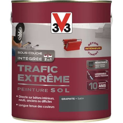 Peinture Sol Résine V33 Trafic Extrême Graphite 2,5 L (1/2)