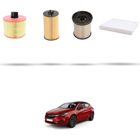 Kit tagliando 4 filtri compatibile con Opel Astra K 1.6 CDTI 100kw Dal 2015 (1/5)