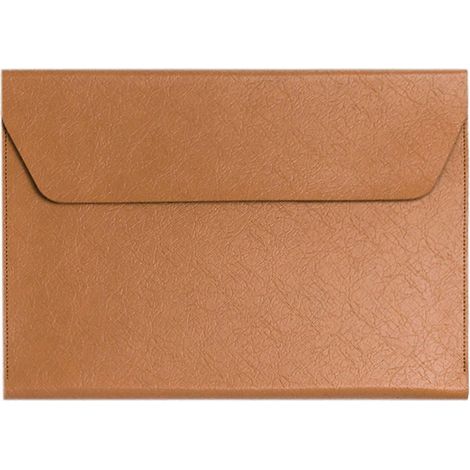 Pochette organiseur de documents en cuir A4. Compatible avec les documents de bureau au format A4, compartiments multiples pour un rangement impeccable. Idéale pour organiser votre bureau. (1/5)