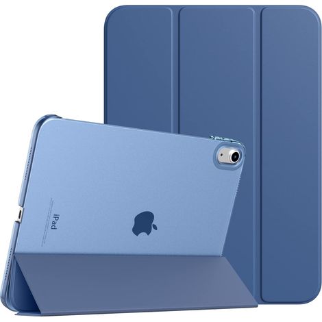 Coque Compatible avec iPad (A16) 11ème Génération 11 Pouces 2025/iPad 10ème Génération 10,9 Pouces 2022, Légère Housse Arrière Translucide en PC avec Réveil/Sommeil Auto, Bleu Abysse (1/5)