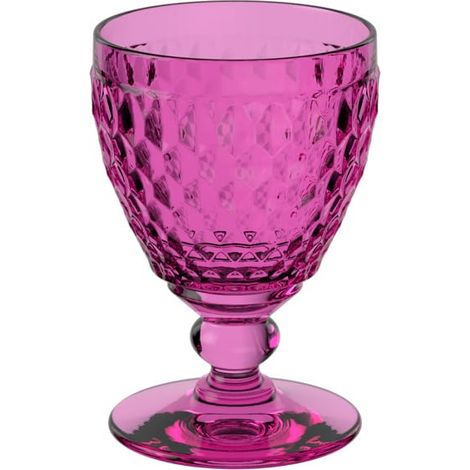 verre à vin blanc, 125 ml, verre en cristallin pour le vin blanc, résistant au lave-vaisselle, rose (1/4)