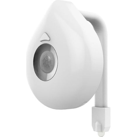 Veilleuse de toilettes – Applique LED activée par détecteur de mouvement, modes de couleur changeants, éclairage intelligent à piles (1/4)