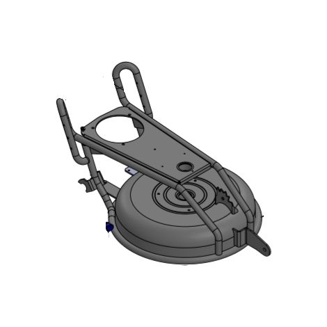 Scocca piatto nudo chassis SPM53 ORIGINALE GRIN rasaerba tagliaerba ASM-0006