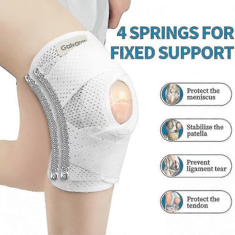 Genouillères avec stabilisateurs latéraux pour les déchirures du ménisque, les douleurs au genou, les lésions du LCA et du LCM, l'arthrite, la récupération après une blessure - Genouillère respirante (1/4)