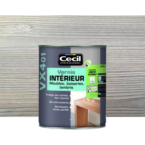 Vernis Intérieur CECIL VX401 Gris Vieilli Satin 0,5 L