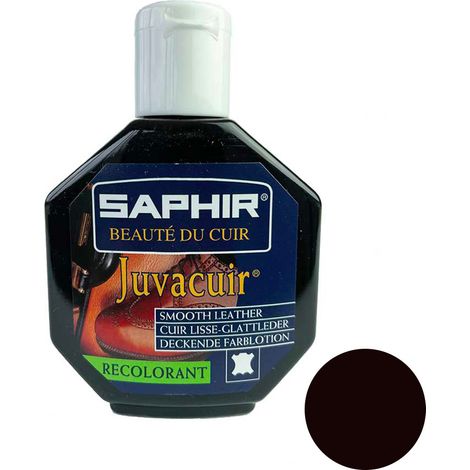 Recolorant Juvacuir cuir lisse marron foncé 75ml Saphir